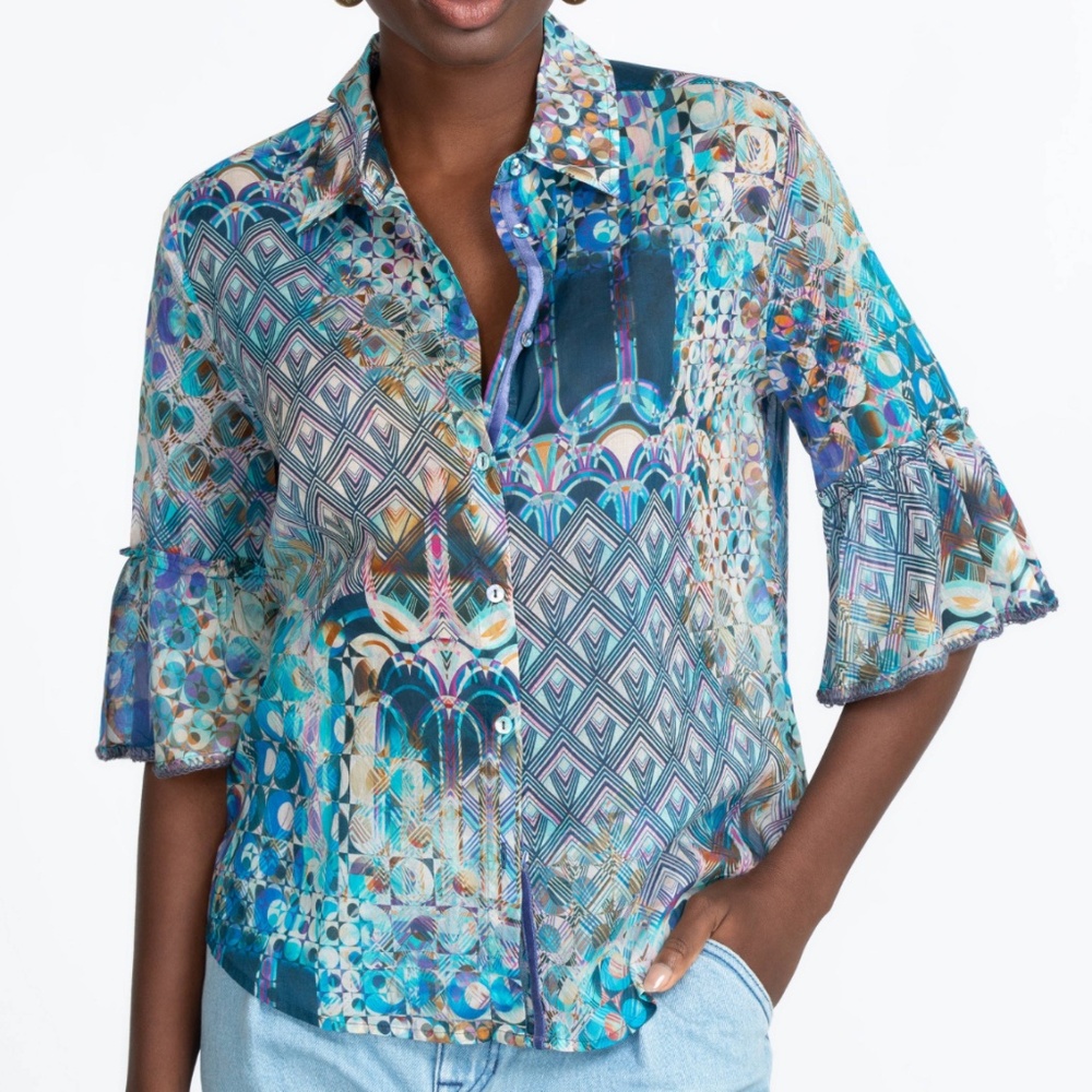 Johnny Was Klodi Ruffle blouse